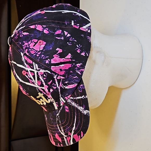 PABST CAP HAT PINK CAMO PURPLE BLACK ADJUSTABLE STRAP CAMOUFLAGE - Picture 4 of 9